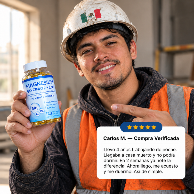 Kelaxo Sleep — Magnesio Glicinato Para Trabajadores de Noche 3